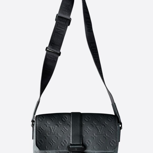 Louis Vuitton Black Taurillon Monogram S-Cape Messenger Bag - Picture 1 of 4